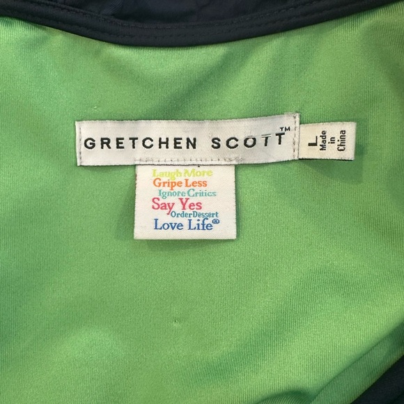 Gretchen Scott Designs Deep Blue Ruffled Blouse - Picture 3 of 4